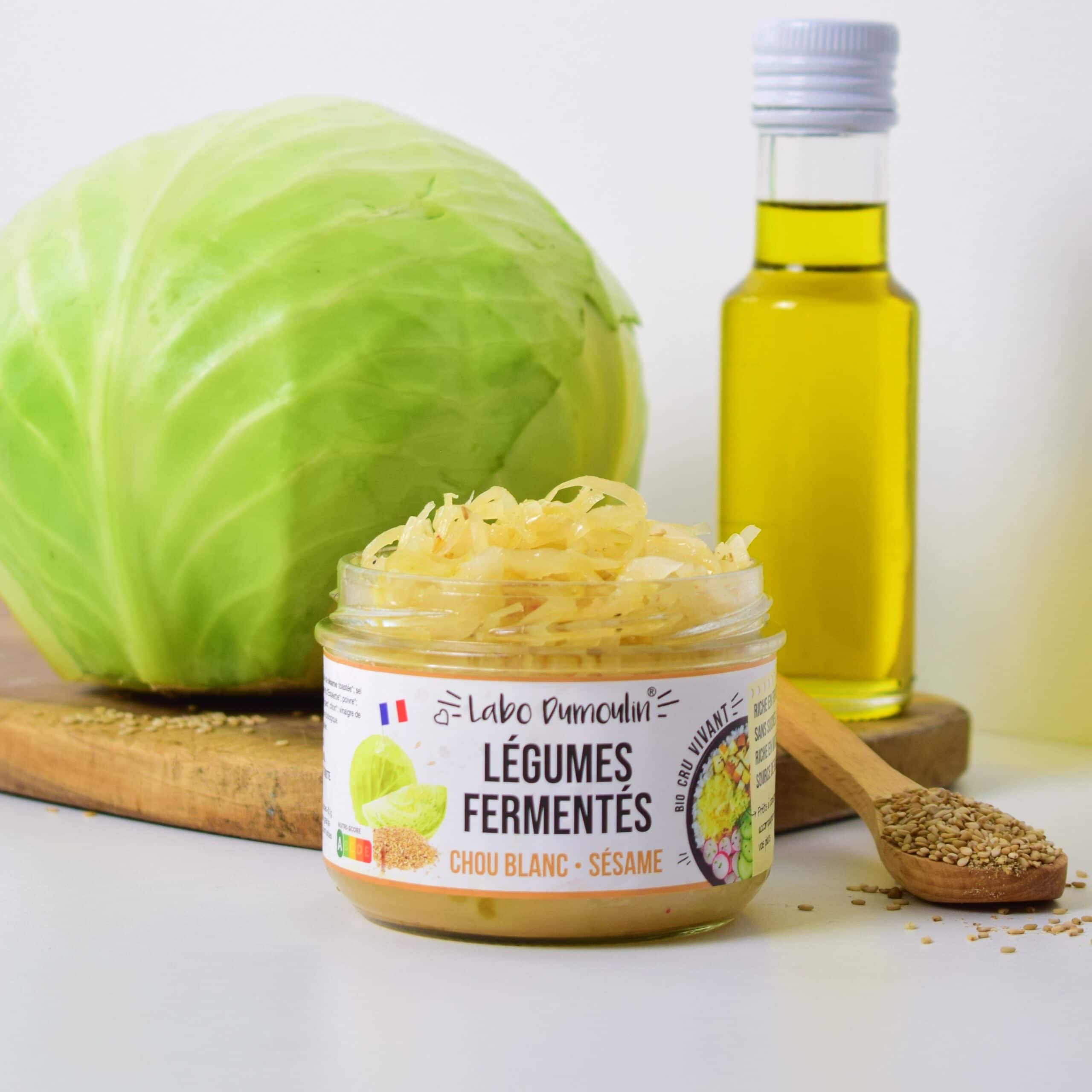 légumes chou blanc sésame