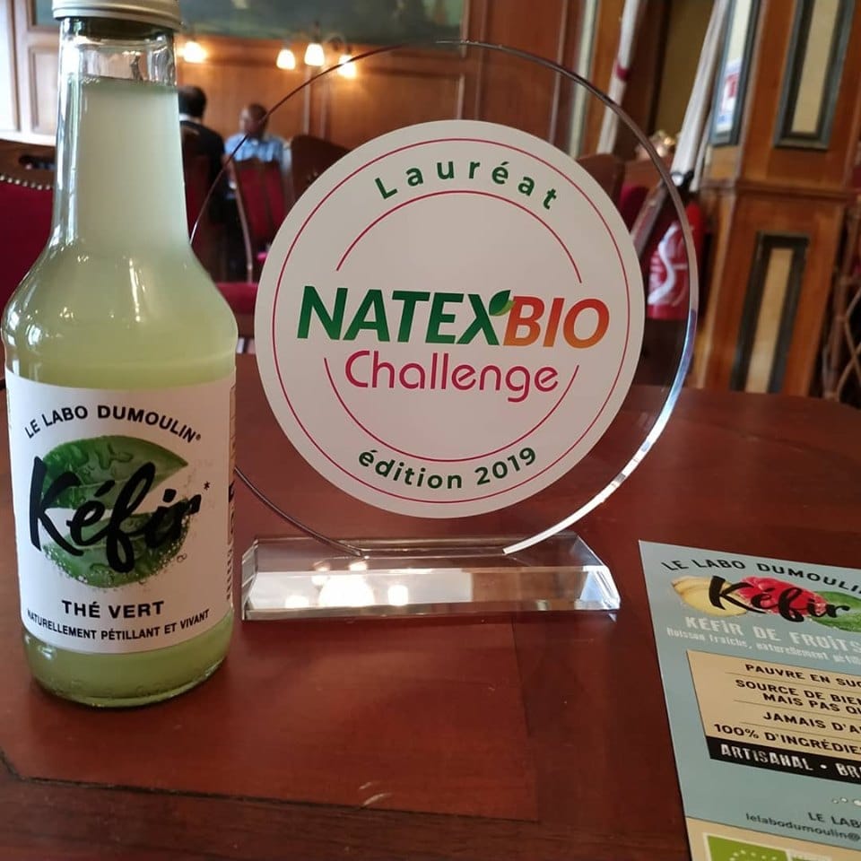 Kéfir de fruits bio Labo Dumoulin a remporté le troisième prix du Natexbio Challenge