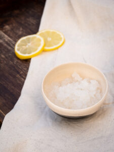 Grains de kéfir de fruit et citron