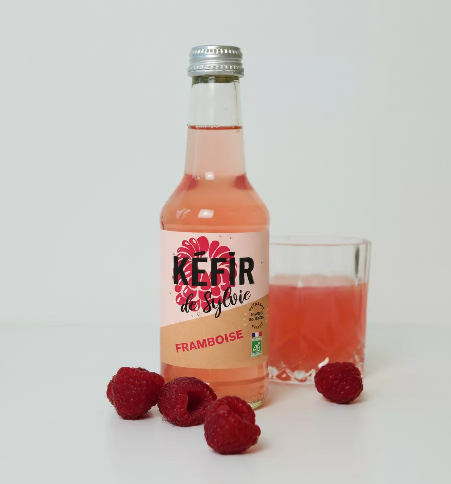 kefir de fruits framboise - kefir de Sylvie