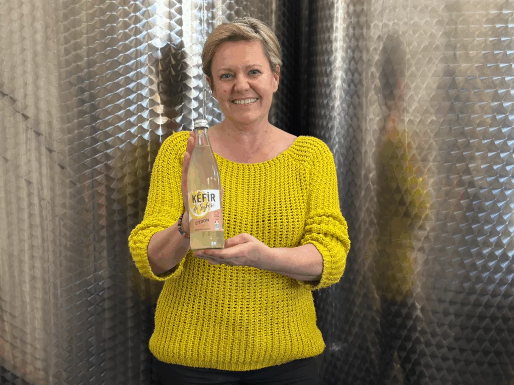 Sylvie Dumoulin, présidente de Labo Dumoulin - entreprise de kéfir de fruits Français. Fabriqué artisanalement en Alsace